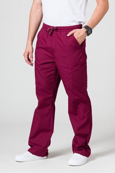 Men's Maevn Red Panda scrubs set wine-5