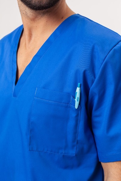 Men's Sunrise Uniforms Basic Standard FRESH scrub top royal blue-3