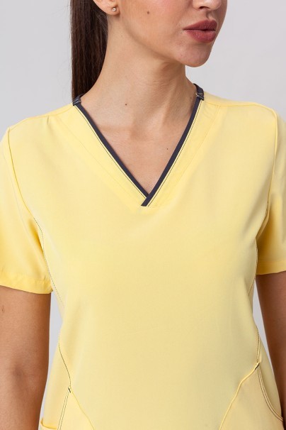 Women’s Maevn Matrix Impulse Stylish scrub top yellow-2