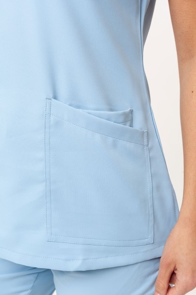 Women's Uniforms World 109PSX Shelly scrub top ceil blue-3