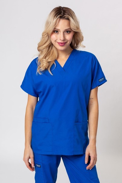 Women's Cherokee Originals scrubs set (V-neck top, N.Rise trousers) royal blue-2