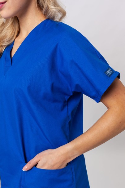 Women’s Cherokee Originals V-Neck scrub top royal blue-3