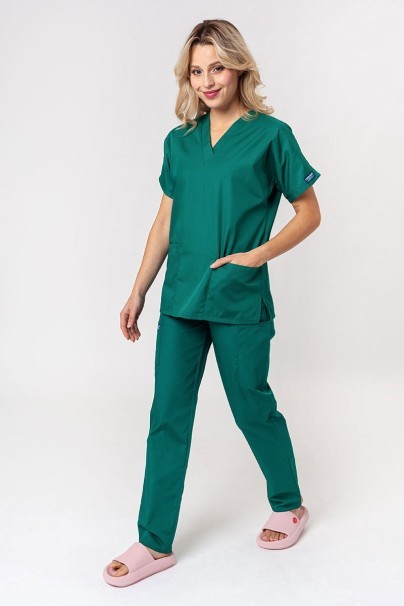 Women’s Cherokee Originals V-Neck scrub top hunter green-5