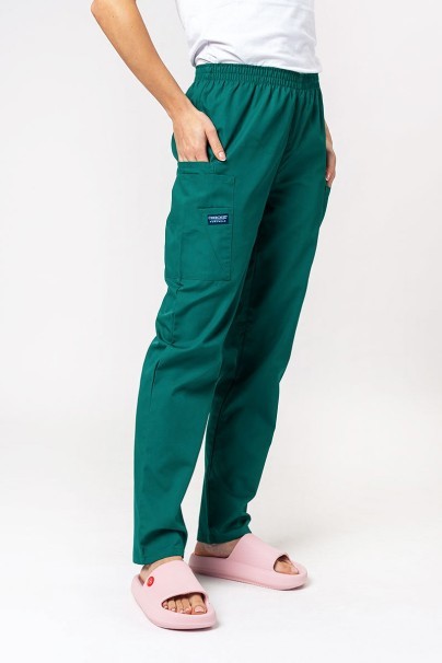 Women's Cherokee Originals scrubs set (V-neck top, N.Rise trousers) hunter green-6