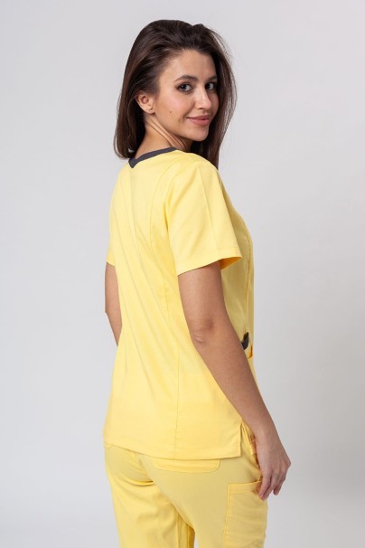 Women’s Maevn Matrix Contrast scrub top sunshine yellow-2