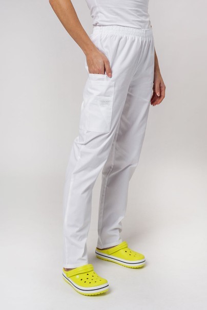 Women's Cherokee Originals scrubs set (V-neck top, N.Rise trousers) white-7