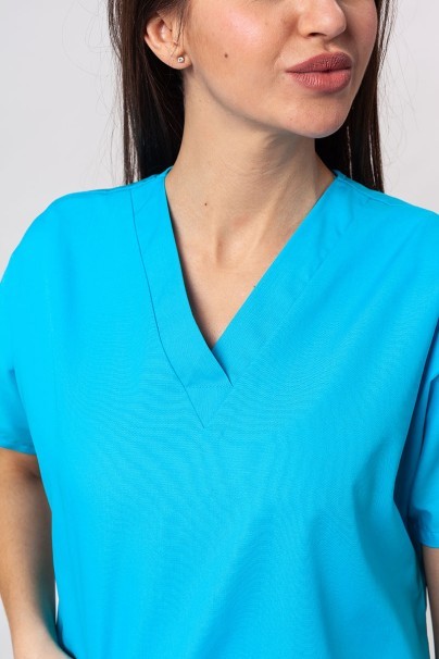 Women’s Cherokee Originals V-Neck scrub top turquoise-2