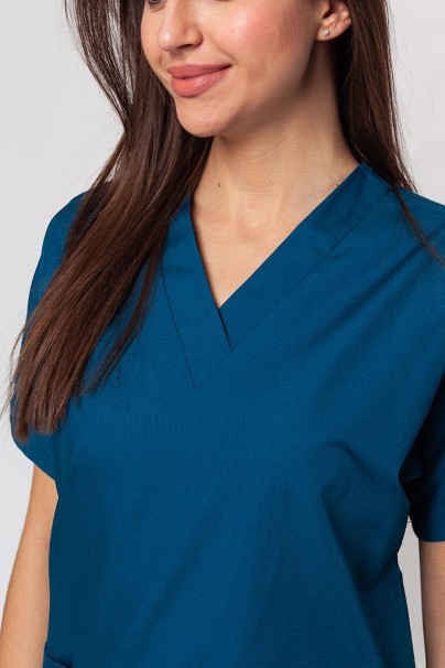 Women’s Cherokee Originals V-Neck scrub top caribbean blue-2