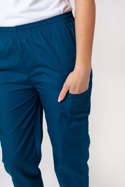 Women’s Cherokee Originals Natural Rise scrub trousers caribbean blue-3