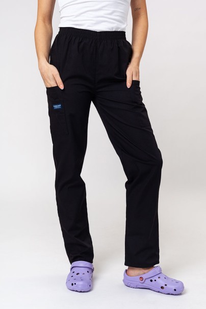 Women's Cherokee Originals scrubs set (V-neck top, N.Rise trousers) black-7