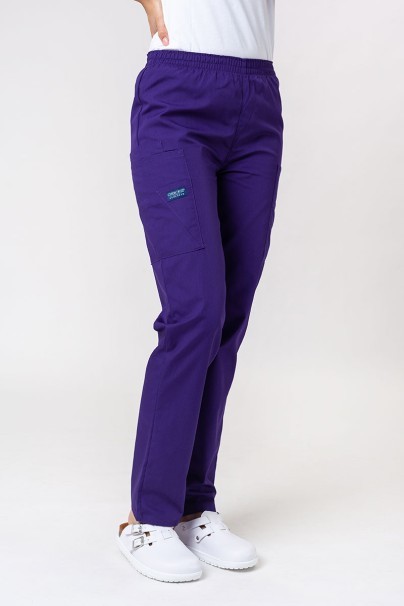 Women's Cherokee Originals scrubs set (V-neck top, N.Rise trousers) grape-8