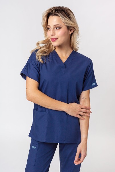 Women's Cherokee Originals scrubs set (V-neck top, N.Rise trousers) true navy-2