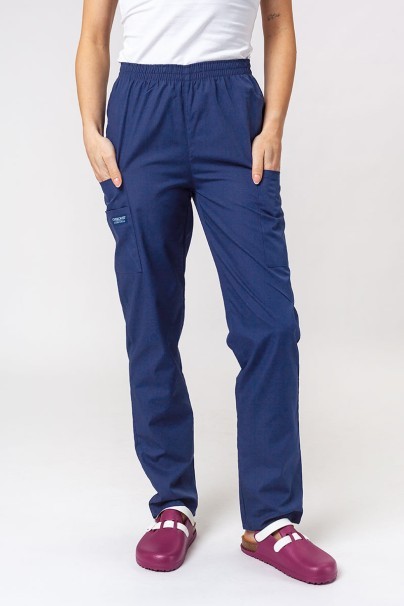 Women's Cherokee Originals scrubs set (V-neck top, N.Rise trousers) true navy-7