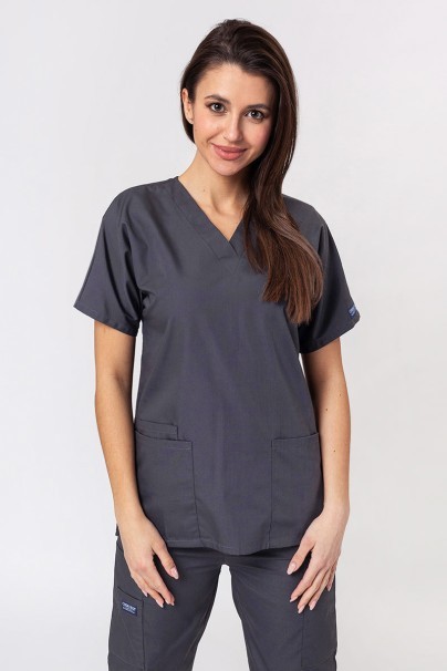 Women's Cherokee Originals scrubs set (V-neck top, N.Rise trousers) pewter-2