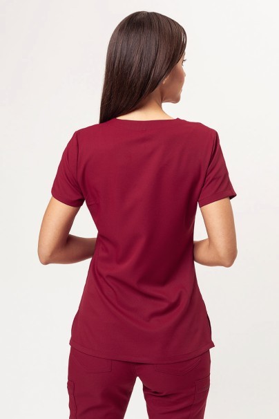 Women's Uniforms World 109PSX Shelly scrub top burgundy-1