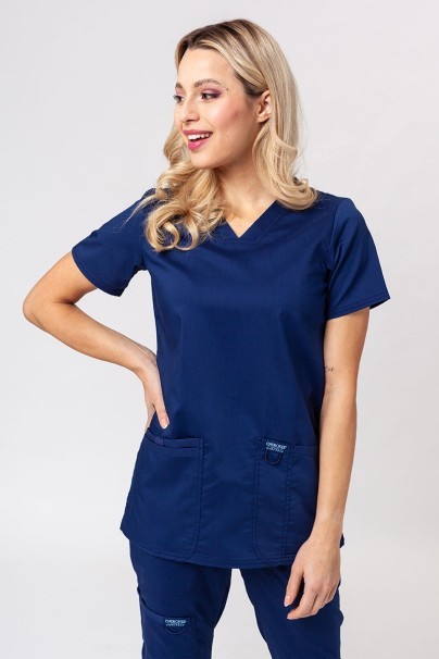 Women's Cherokee Revolution scrubs set (Soft top, Cargo trousers) navy-2