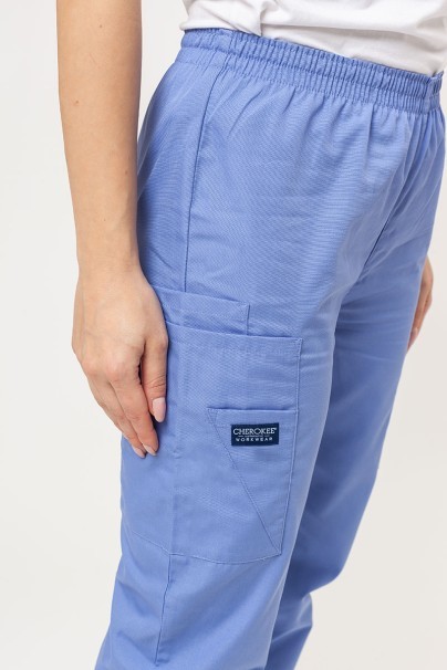 Women's Cherokee Originals (Mock top, N.Rise trousers) scrubs set ciel blue-11