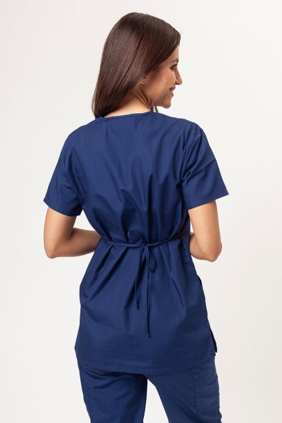 Women’s Cherokee Originals Mock Wrap Tunic scrub top true navy-2