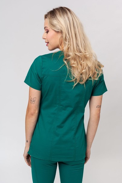 Women’s Cherokee Core Stretch scrub top hunter green-2