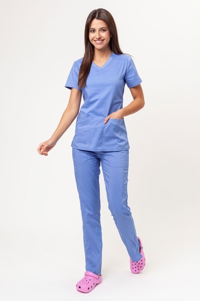 Women’s Cherokee Revolution Tech V-neck scrub top ciel blue-6