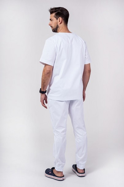 Men’s Sunrise Uniforms Active Flex scrub top white-3