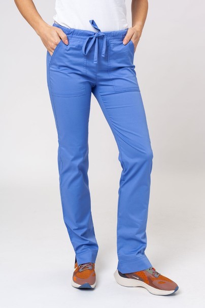Women's Cherokee Core Stretch scrubs set (Core top, Mid Rise trousers) ceil blue-13