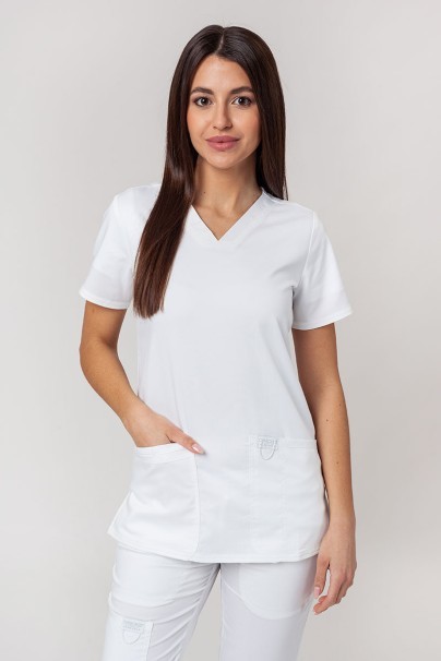 Women's Cherokee Revolution scrubs set (Soft top, Cargo trousers) white-3