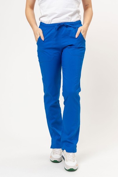 Women's Cherokee Revolution (V-neck top, Mid Rise trousers) scrubs set royal blue-8