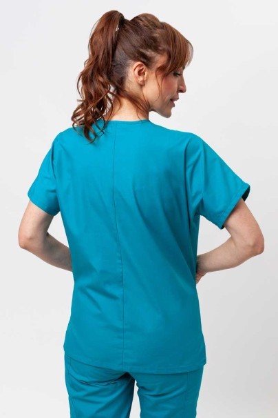 Women’s Cherokee Originals V-Neck scrub top teal blue-2