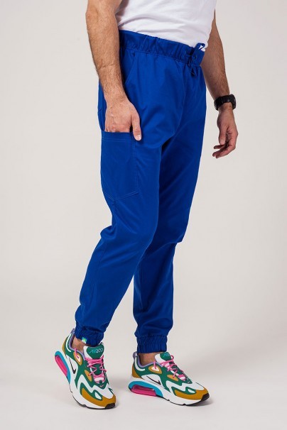 Men's Sunrise Uniforms Active scrubs set (Flex top, Flow trousers) galaxy blue-6
