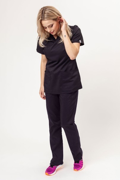 Women’s Cherokee Revolution Tech V-neck scrub top black-6