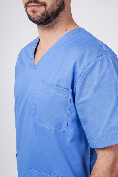 Men’s Sunrise Uniforms Active Flex scrub top ceil blue-5