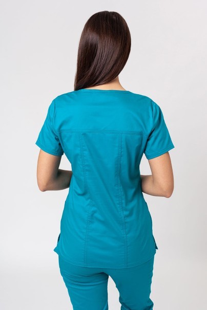 Women’s Cherokee Core Stretch scrub top teal blue-2