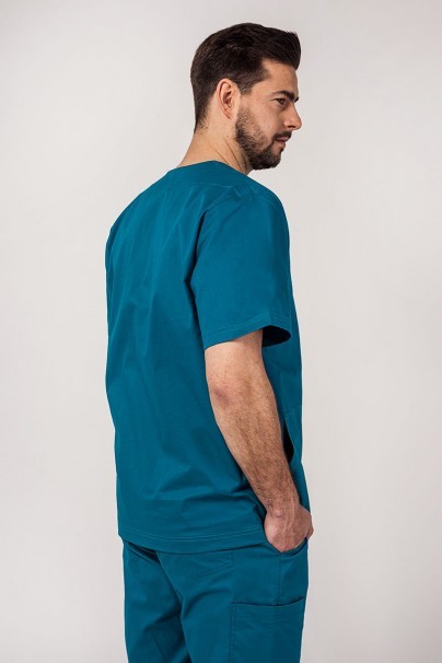 Men’s Sunrise Uniforms Active Flex scrub top caribbean blue-3