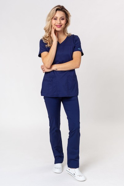 Women’s Cherokee Core Stretch scrub top navy-6