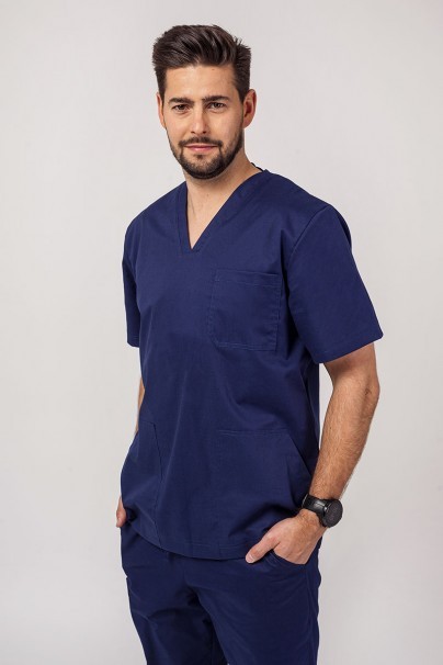 Men's Sunrise Uniforms Active scrubs set (Flex top, Flow trousers) navy-2