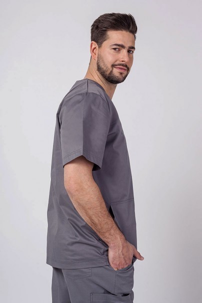 Men’s Sunrise Uniforms Active Flex scrub top pewter-2