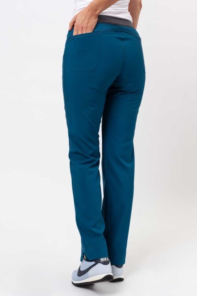 Women's Cherokee Infinity Slim Pull-on scrub trousers caribbean blue-2