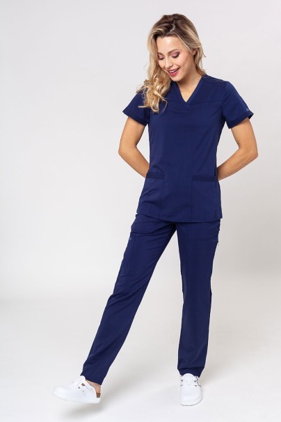 Women’s Dickies Balance V-Neck scrub top navy-5