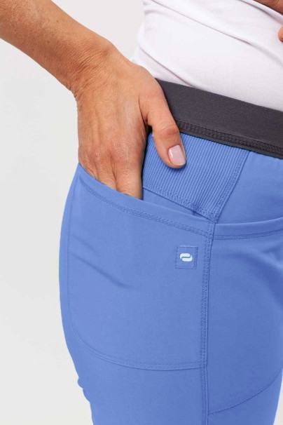 Women's Cherokee Infinity Slim Pull-on scrub trousers ceil blue-3