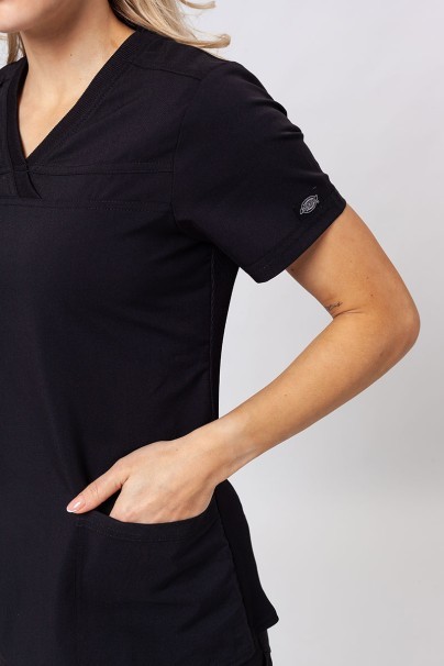 Women’s Dickies Balance V-Neck scrub top black-3