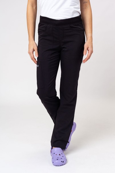 Women's Dickies Balance scrubs set (V-neck top, Mid Rise trousers) black-7