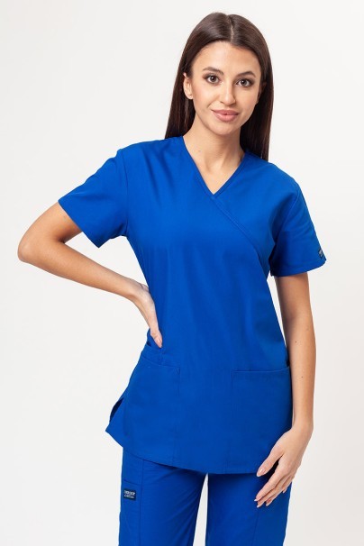 Women's Cherokee Originals (Mock top, N.Rise trousers) scrubs set royal blue-2