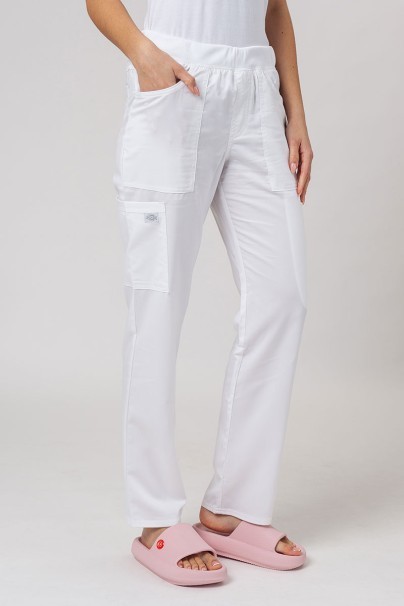 Women's Dickies Balance scrubs set (V-neck top, Mid Rise trousers) white-8
