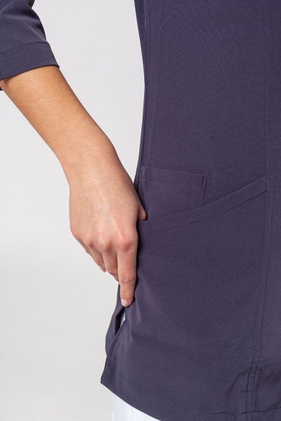 Women’s Maevn Smart 3/4 sleeve lab coat (elastic) pewter-7