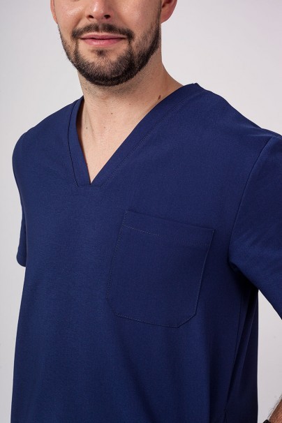 Men’s Sunrise Uniforms Premium Dose scrub top navy-3