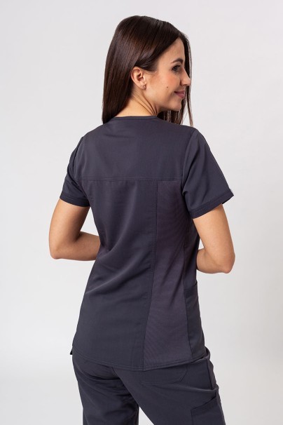 Women’s Dickies Balance V-Neck scrub top pewter-1