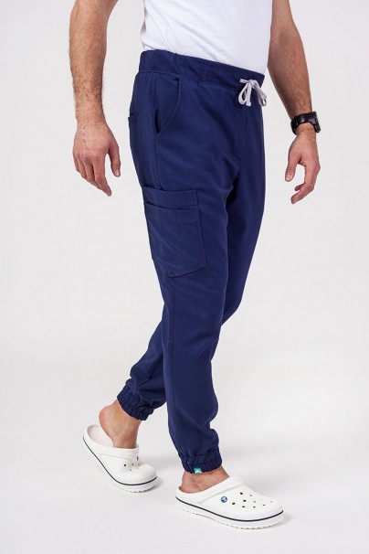 Men's Sunrise Uniforms Premium scrubs set (Dose top, Select trousers) navy-9