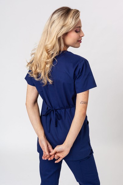 Women’s Dickies EDS Signature Mock scrub top navy-2