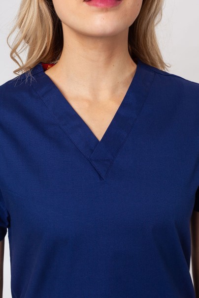 Women’s Dickies EDS Signature V-Neck scrub top navy-2